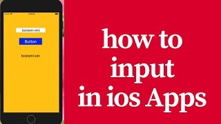 how to input in ios [upl. by Aynodal]