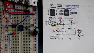 NO Magnetic Reed Switch Trigger Monostable 555 Timer [upl. by Sewellyn]