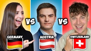 ONE language FIVE dialects German vs Austrian vs Swiss  Feli from Germany [upl. by Maiga]