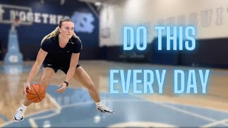 D1 Basketball Player 5 Minute DRIBBLING WORKOUT [upl. by Relly786]