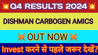 Dishman Carbogen Q4 Results 🔴 Dishman Carbogen Result 🔴 Dishman Carbogen Amcis Limited Latest News [upl. by Layne]