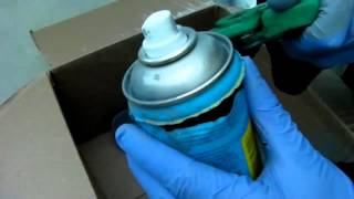 How to decant aerosol paint for Airbrush spraying safely [upl. by Annazor956]