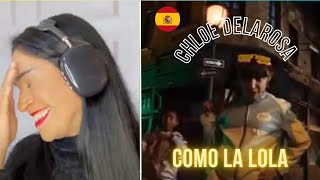 Reaction Chloe DelaRosa  Como la Lola  Spain  Official Music Video  Junior Eurovision 2024 [upl. by Nyvek493]