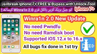 How to Jailbreak amp Bypass Iphone 7 iOS 1579  Iphone 7 icloud bypass Winra1n latest update 2023 [upl. by Nide387]