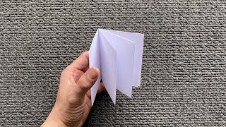 How to make a book with a sheet of A4 paper No glue Super easy [upl. by Eeluj]