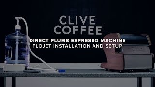 Direct Plumb Espresso Machine  Flojet Installation [upl. by Batory313]