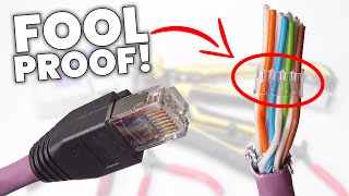 The BEST WAY to Wire Up Ethernet Plugs Cat7  RJ45 Modular Load Bar connectors [upl. by Alikam]