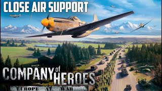 Close Air Support  Company Of Heroes Europe At War Mod [upl. by Atterbury]