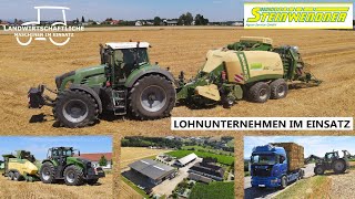 Strohernte XXL  Quaderballenpressen  Fendt 936  Krone Big Pack  Lohnunternehmen Steinwendner [upl. by Tybie]