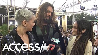 Jason Momoa Calls Lisa Bonet My Love During Interview [upl. by Kreager]