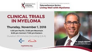 Clinical Trials in Multiple Myeloma [upl. by Halimaj]