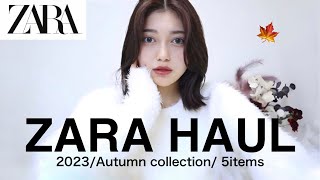 【ZARA】秋冬新作が本気出してて可愛すぎた、、たっぷり4万円分購入品🤎10kg太った私が着痩せできる5アイテム全部着て紹介🍁 [upl. by Norramic827]