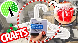 Turn CHEAP plastic hangers into LARGE Christmas Decor 1 Dollar Tree DIYs [upl. by Chi]