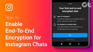 How to Enable End To End Encryption for Instagram Chats  Full Guide  Guiding Tech [upl. by Airamahs]