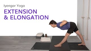 Iyengar Yoga Extension and Elongation —Live Class Recording [upl. by Hazlett9]