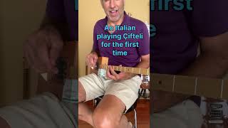 An Italian playing Çifteli for the first time [upl. by Nevins925]