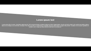 How to create DIAGONALSLANTING div in CSS SloppyElement Tutorial [upl. by Alarice856]