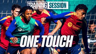 Players ONLY allowed ONE TOUCH in FC Barcelona Training 🔵🔴 [upl. by Netty565]