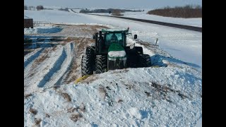 John Deere 4WD Snow Plowing [upl. by Ignace]