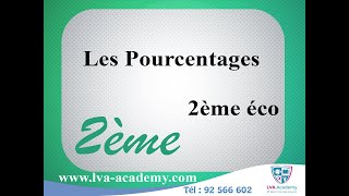 ✅ Math  Les Pourcentages  2ème éco [upl. by Rhines]