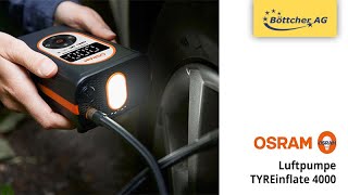 Luftpumpe Osram TYREinflate 4000 elektrisch [upl. by Vincelette735]