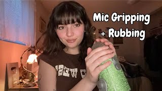 ASMR  Fast Aggressive Mic Gripping  Rubbing Collarbone Tapping Mouth Sounds Gloves Rambles [upl. by Kunz]