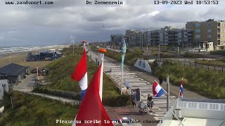 🔴Live webcam beach and boulevard Barnaart Zandvoort Home to the Dutch Grand Prix The Netherlands [upl. by Kcirttap]