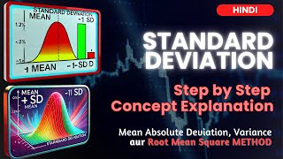 Standard Deviation Ki Simple Explanation  Statistics in Hindi  Root Mean Square method ka Use [upl. by Bobbette]