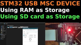 STM32 USB MSC Device using RAMSD CARD [upl. by Paulo]