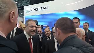 Roketsan yerli üretim füzeleri incelerken Dışişleri Bakanı Hakan Fidanı da görüntüledik [upl. by Valerye]