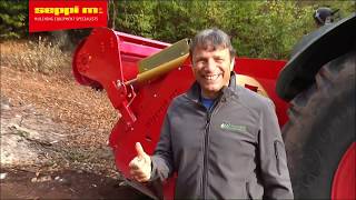 SEPPI M  SUPERSOIL 2018  forestry tiller  working in wood [upl. by Ellekcir337]