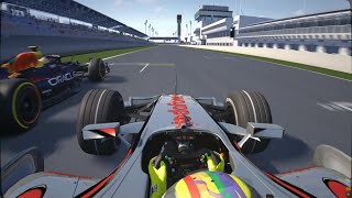 ONBOARD F1 2007 McLaren MP422 VS F1 23 QATAR Assetto Corsa [upl. by Xuagram15]