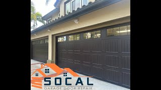 New Carriage Style Garage Doors Installation In Yorba Linda CA  SoCal Garage Door Repair Inc [upl. by Imas290]