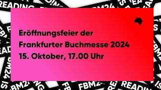 Eröffnungsfeier der Frankfurter Buchmesse 2024 [upl. by Ellierim]