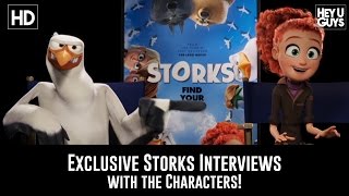 Storks Movie Exclusive Interviews with the Animated Stars [upl. by Eded]