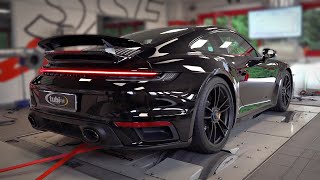 2021 Porsche 992 Turbo S with Tubi Style Exhaust SOUNDCHECK  Start Up amp Revs with LOUD BURBLES 💥 [upl. by Suinuj]