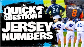 Where do jersey numbers actually come from  Quick Question MLB Originals [upl. by Imena]