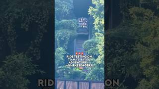 Ride Testing on Tiana’s Bayou Adventure disney disneyworld [upl. by Nnoryt22]