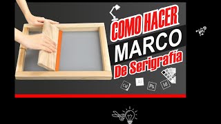 💯Como Hacer MARCO de Serigrafía FACIL y RÁPIDO 👏🏼Marco en madera serigrafía [upl. by Bink969]