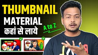 Thumbnail Material Kaha Se laye  PNGFONTSBACKGROUND  Attractive Thumbnail Kaise Banaye Phone Se [upl. by Ayaet]