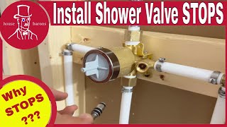 How to Install Shower Valve Stops  Delta Multichoice Valve with Stops [upl. by Awe]