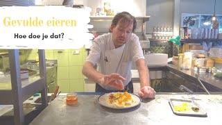 Koken met Rik de Jonge Gevulde eieren [upl. by Anitnelav]