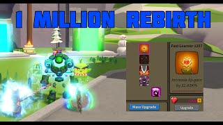 Roblox Giant Simulator Level 1 Million Rebirth On Free To Play Alt [upl. by Brittani]