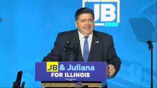 Illinois Gov Pritzker delivers speech after winning reelection [upl. by Nanice]