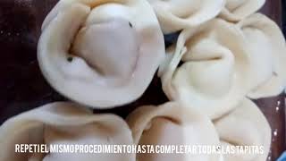 Como hacer Capeletis con tapas de empanadas Capeletis express Maddi Fox [upl. by Assenat]