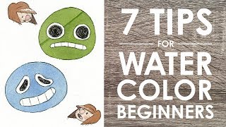 7 WATERCOLOR TIPS For Beginners [upl. by Ahsiekahs]