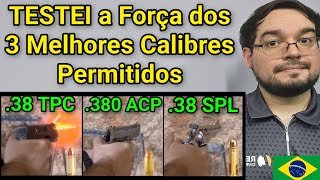 Teste em objetos 38 TPC vs 380 ACP x Revólver 38 SPL Qual é Melhor O que Realmente importa [upl. by Suirtemed]