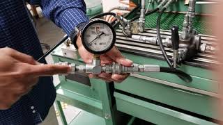 How to Correctly Connect a Pressure Gauge with the Fluid Power Test Bench [upl. by Nesline]