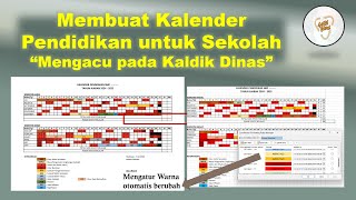 Membuat Kalender Pendidikan Sekolah TA 2024 2025 [upl. by Marybeth841]