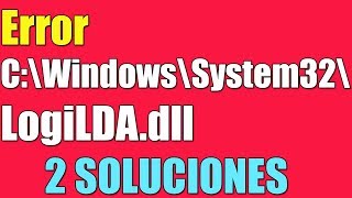 Error C\Windows\System32\LogiLDAdll en Windows 1087 I 2 Soluciones 2024 [upl. by Nylirrehs66]